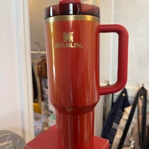 Stanley Red and Gold Travel Mug
